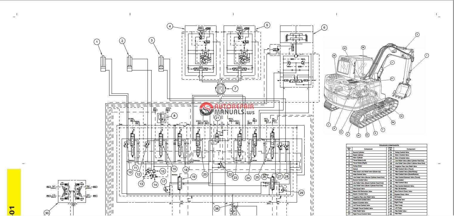 Hydraulic Schematic Diagram For Hyundai Excavator ...
