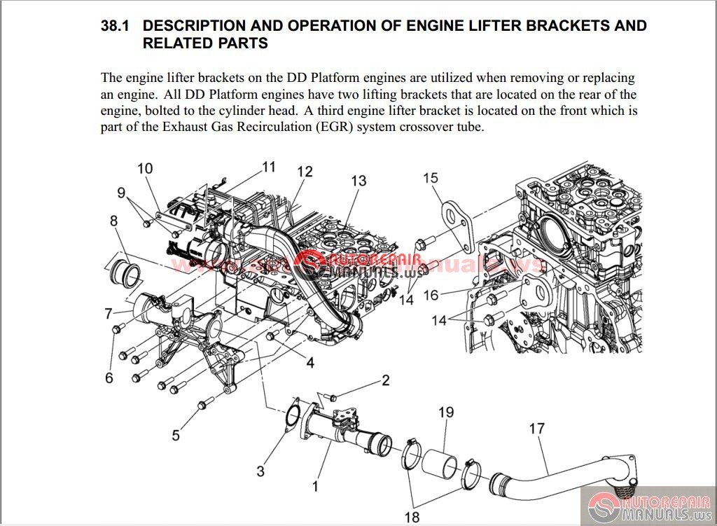 Auto Repair Manuals: Detroit Diesel DD15 Engine Workshop Manual